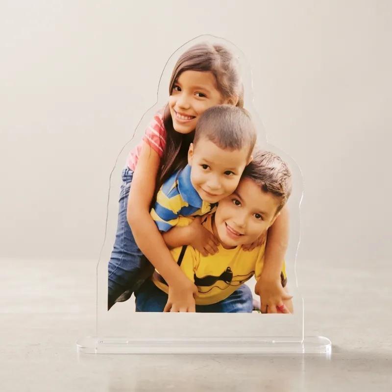 Custom Personalized Acrylic Photo Cutout Stand | 3D Freestanding Picture Display